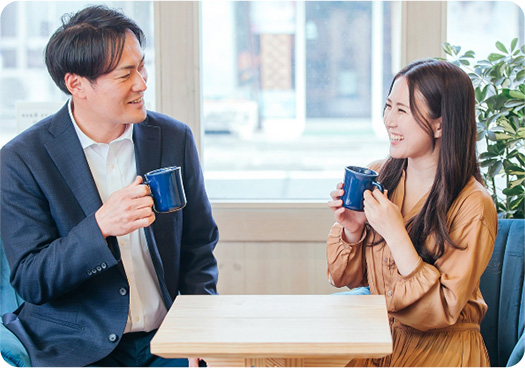 会員数No.1お見合いが組みやすいから成婚数もNo.1