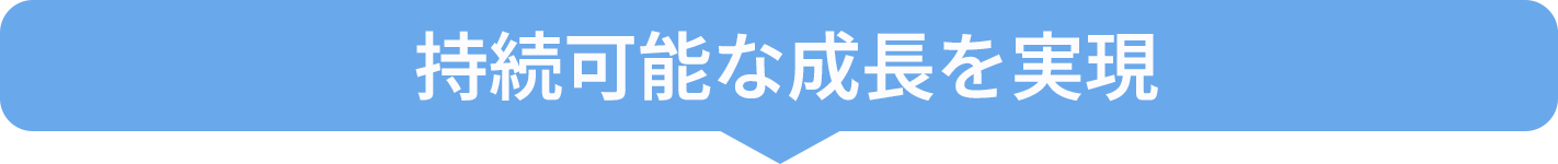 持続可能な成長を実現