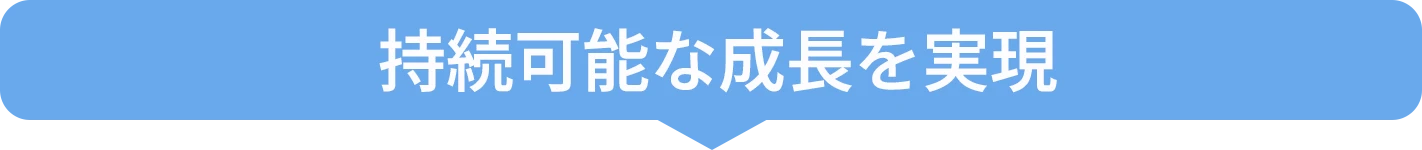 持続可能な成長を実現