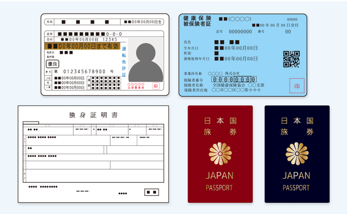 各種証明書の提出が必須となっています。